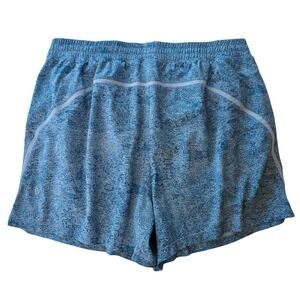 Lululemon Pace Breaker Shorts Mens XXL Performance Outdoor 5" Blue White Speckle